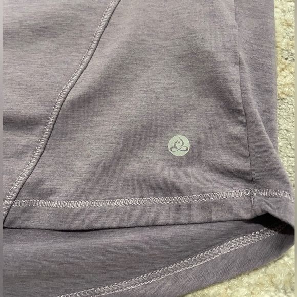 Apana Cowl Neck Soft Yoga Top Violet Purple Size Medium Loose Comfort EUC - Picture 4 of 11